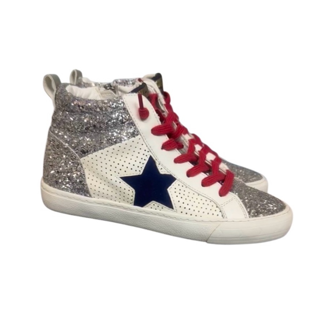 Wrn2X VINTAGE HAVANA Lester sneakers glitter tennis shoes women’s size 7.5 - Picture 12 of 17